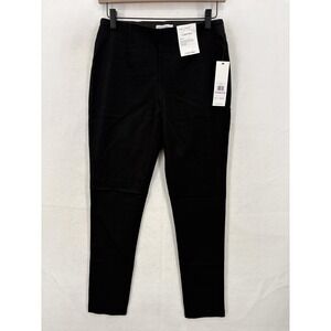 Calvin Klein Pants Womens 6 Black Stretch Slim Tapered Ankle Pull On Career NWT
